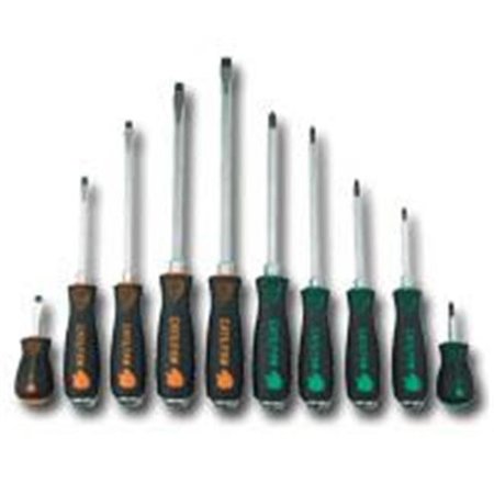 MAYHEW Mayhew MAY66306 CATS PAW 10 Piece Capped End Screwdriver Set MAY66306